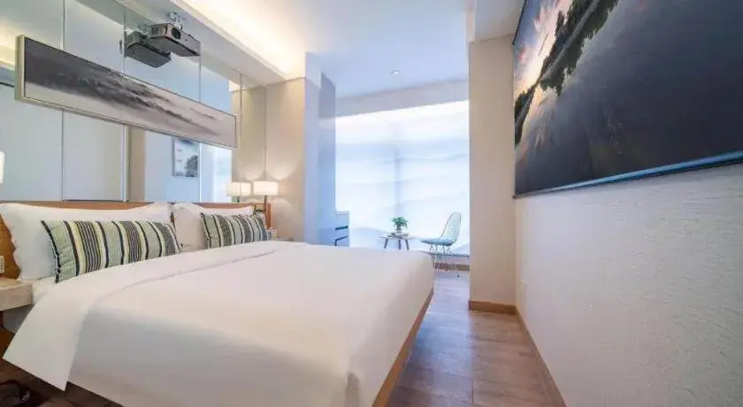 Bed in H-Hotel Riverside Chengdu Bed in H-Hotel Riverside Chengdu