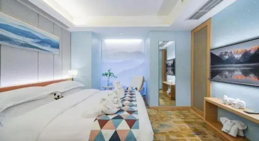 Bed in H-Hotel Riverside Chengdu Bed in H-Hotel Riverside Chengdu