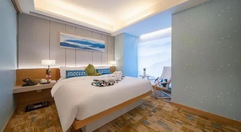 Bed in H-Hotel Riverside Chengdu Bed in H-Hotel Riverside Chengdu