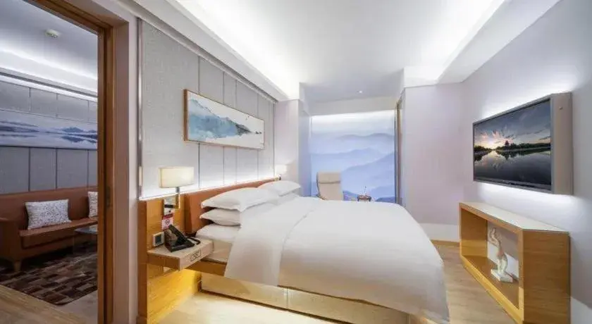 Bed in H-Hotel Riverside Chengdu Bed in H-Hotel Riverside Chengdu