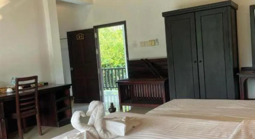 Bed in Nam Ou Riverside Resort