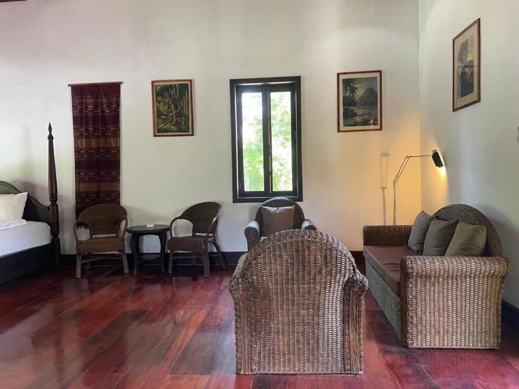 Bed in Nam Ou Riverside Resort