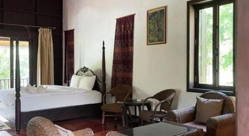 Bed in Nam Ou Riverside Resort Bed in Nam Ou Riverside Resort