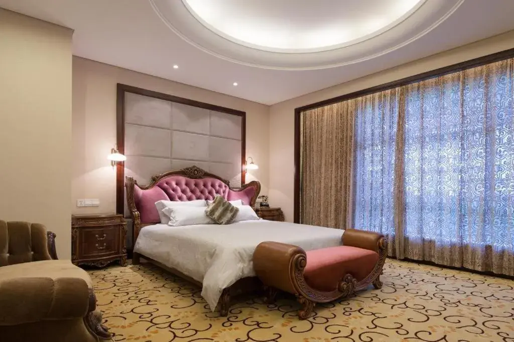 Bed in Zhangjiajie Qinghe Jinjiang International Hotel Bed in Zhangjiajie Qinghe Jinjiang International Hotel