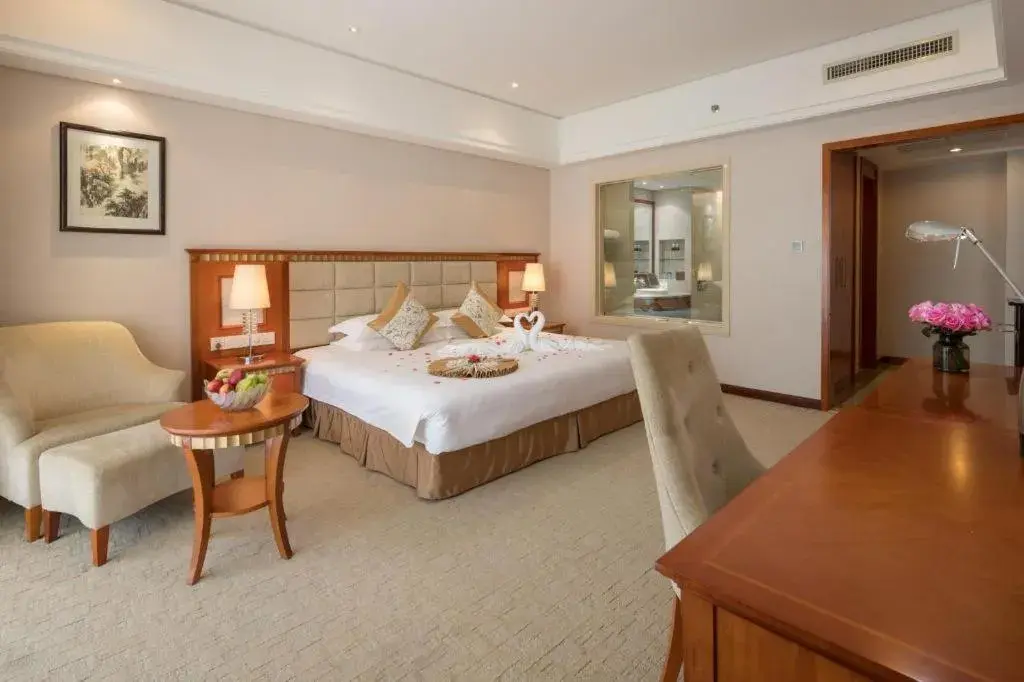 Bed in Zhangjiajie Qinghe Jinjiang International Hotel Bed in Zhangjiajie Qinghe Jinjiang International Hotel