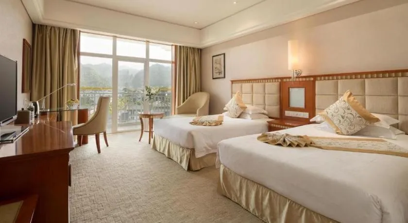 Bed in Zhangjiajie Qinghe Jinjiang International Hotel