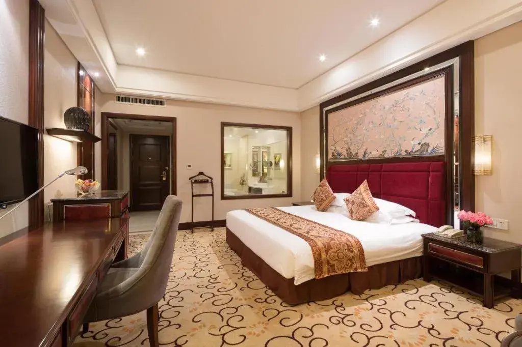 Bed in Zhangjiajie Qinghe Jinjiang International Hotel Bed in Zhangjiajie Qinghe Jinjiang International Hotel