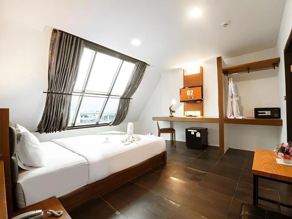 Bed in B2 Bangkok Srinakharin Boutique & Budget Hotel