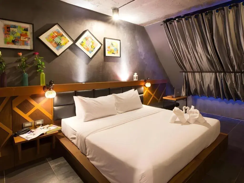 Bed in B2 Bangkok Srinakharin Boutique & Budget Hotel Bed in B2 Bangkok Srinakharin Boutique & Budget Hotel