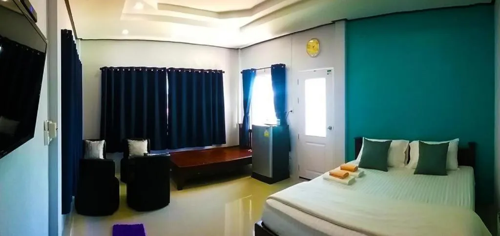 Bed in BanRai ChernMa Resort