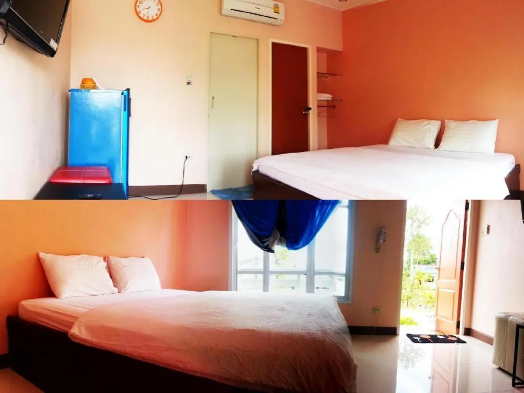 Bed in BanRai ChernMa Resort