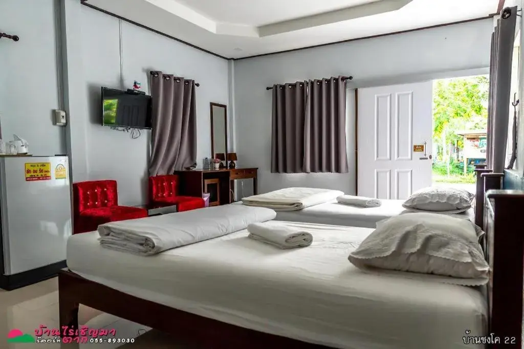 Bed in BanRai ChernMa Resort Bed in BanRai ChernMa Resort