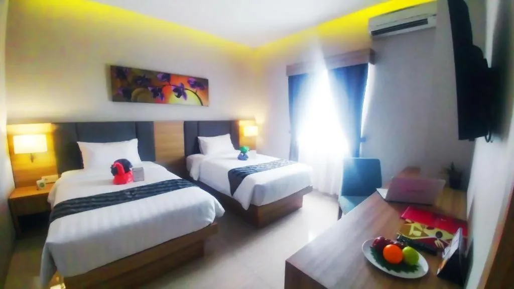 Bed in Orchardz Hotel Gajah Mada