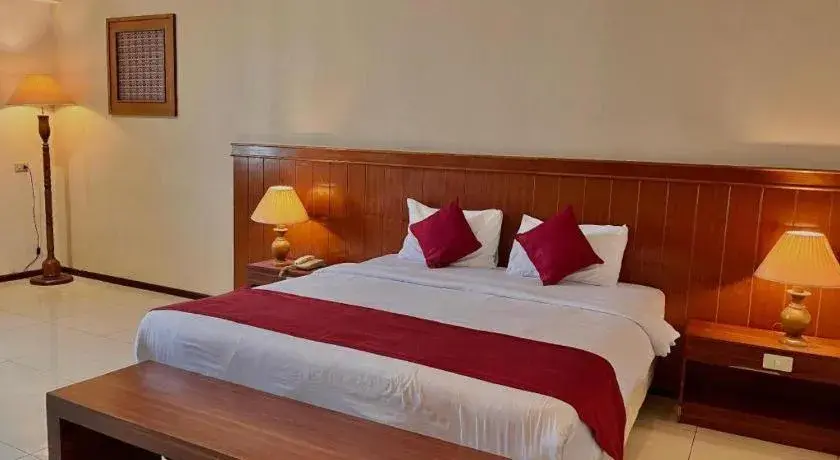 Bed in Garuda Hotel Pontianak Bed in Garuda Hotel Pontianak