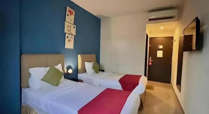 Bed in Garuda Hotel Pontianak Bed in Garuda Hotel Pontianak