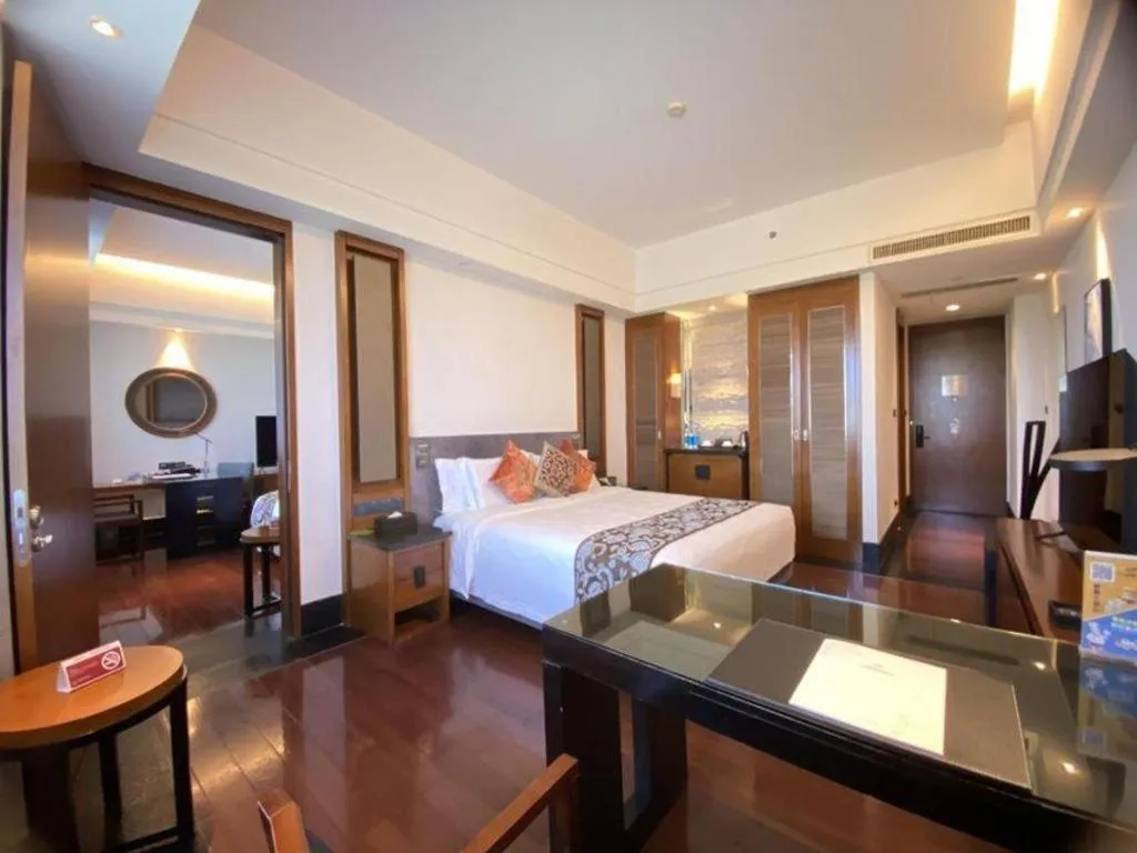 Bed in Worldhotel Grand Dushulake Suzhou