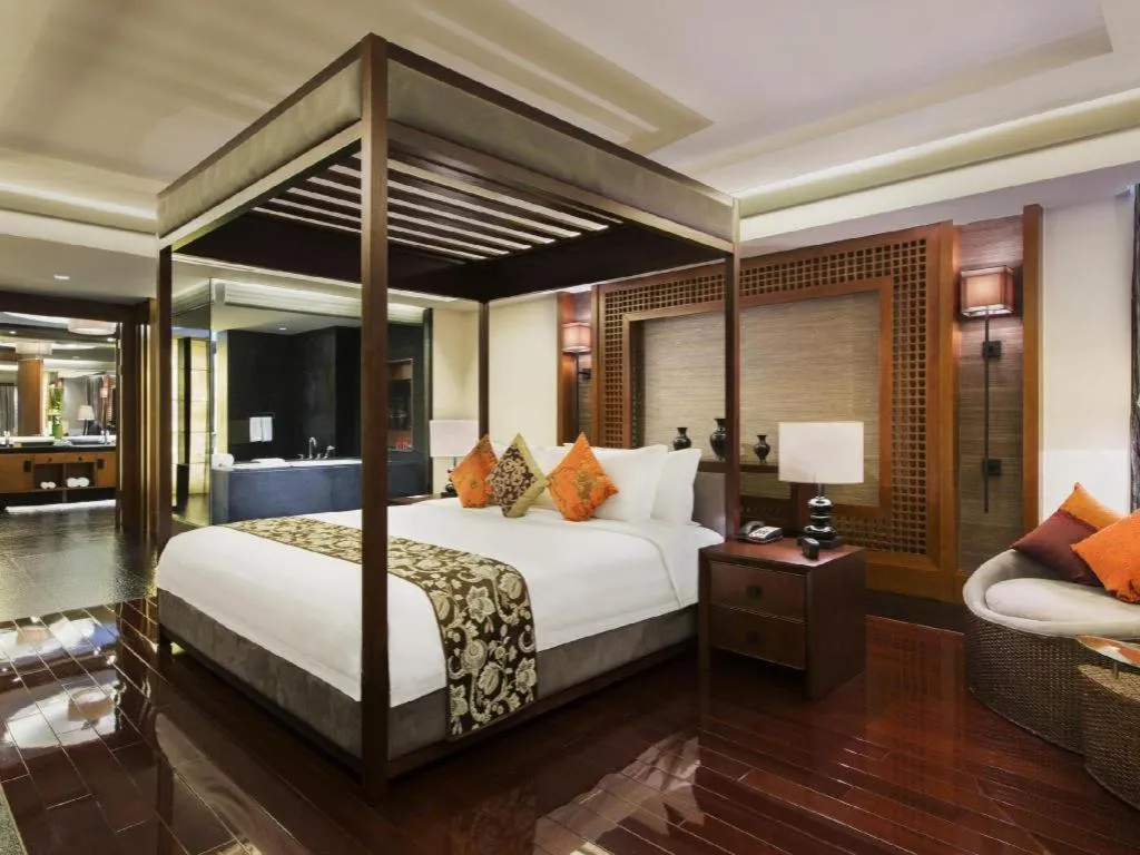 Bed in Worldhotel Grand Dushulake Suzhou