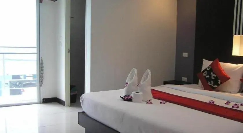 Bed in The Impress Khonkaen Hotel Bed in The Impress Khonkaen Hotel