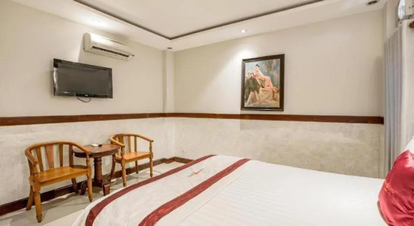 Bed in Ha Oanh Hotel