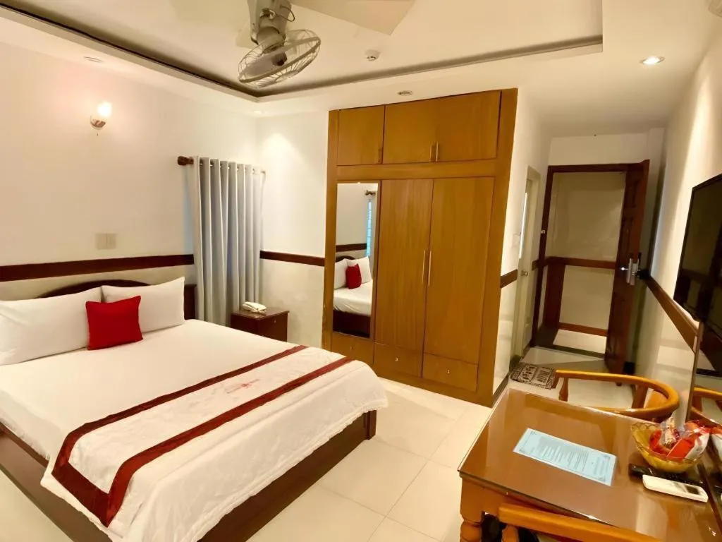 Bed in Ha Oanh Hotel