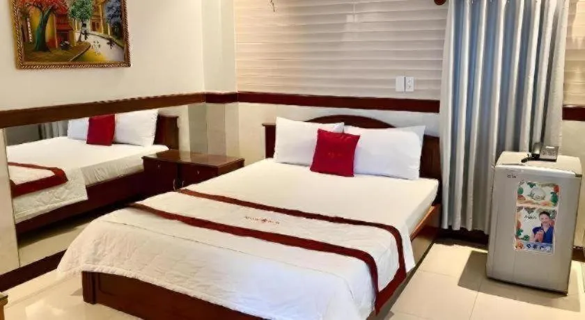 Bed in Ha Oanh Hotel