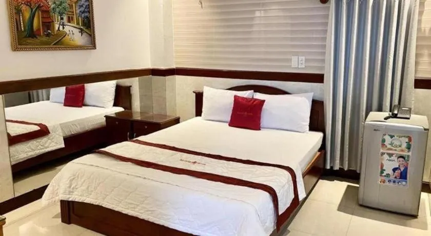 Bed in Ha Oanh Hotel