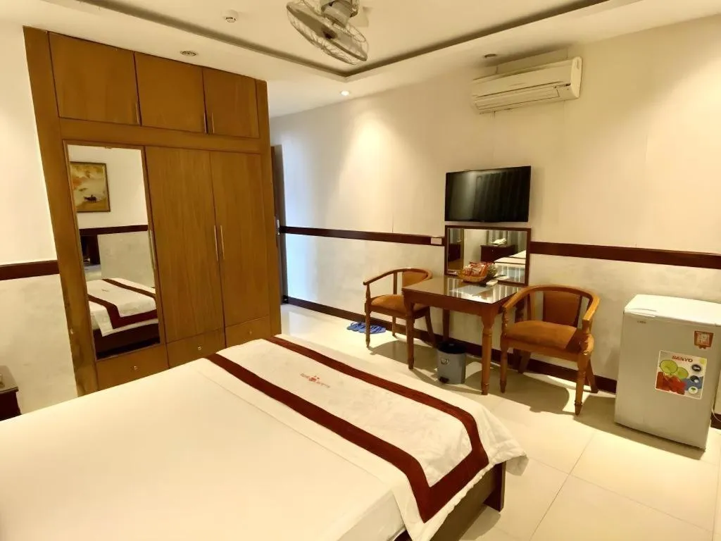 Bed in Ha Oanh Hotel