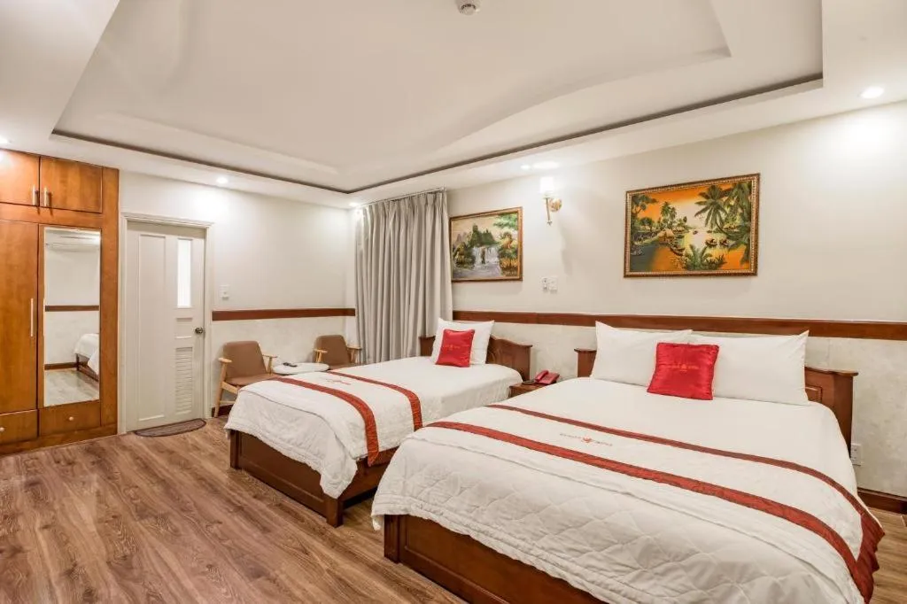 Bed in Ha Oanh Hotel