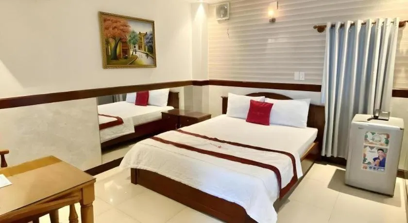 Bed in Ha Oanh Hotel