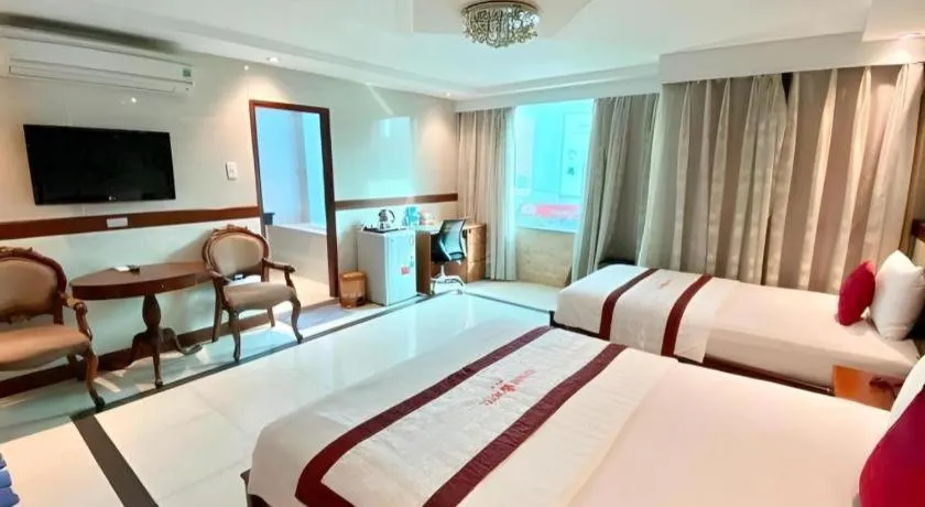 Bed in Ha Oanh Hotel