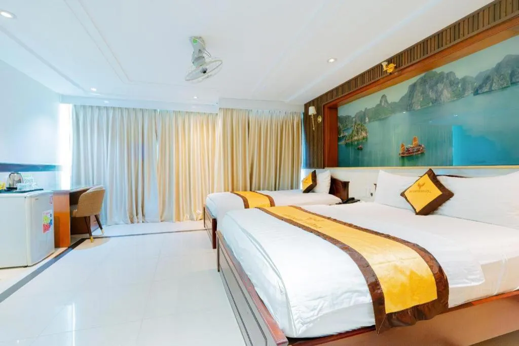 Bed in Ha Oanh Hotel