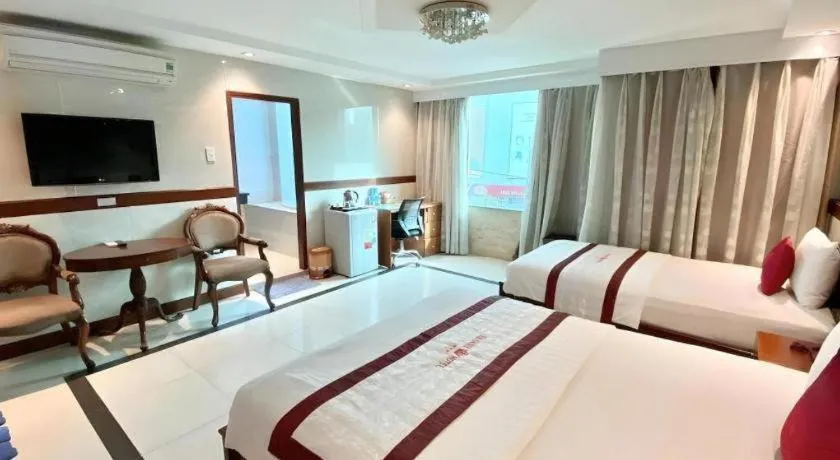 Bed in Ha Oanh Hotel