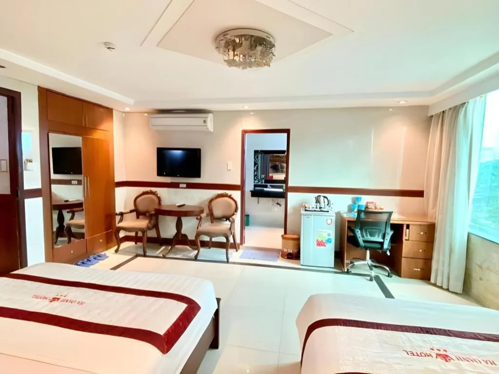 Bed in Ha Oanh Hotel