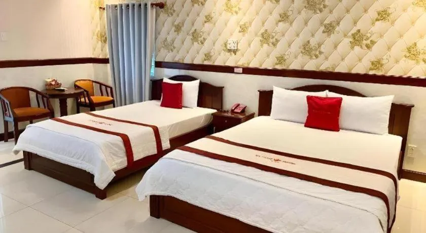 Bed in Ha Oanh Hotel