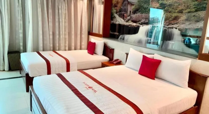 Bed in Ha Oanh Hotel
