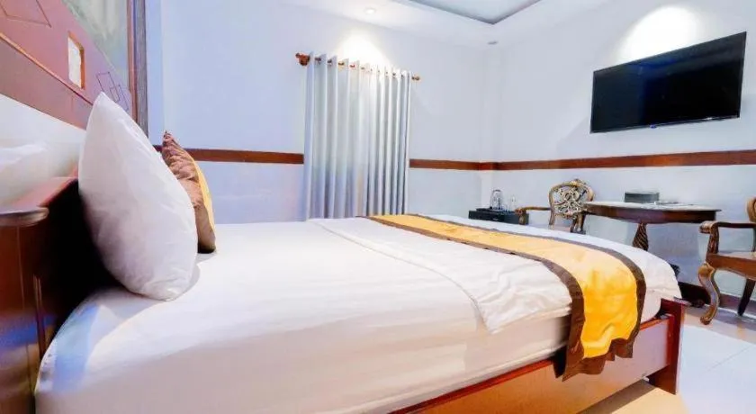 Bed in Ha Oanh Hotel
