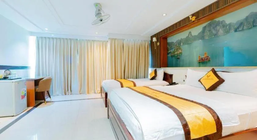 Bed in Ha Oanh Hotel