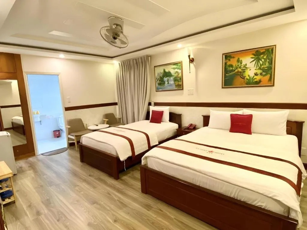 Bed in Ha Oanh Hotel