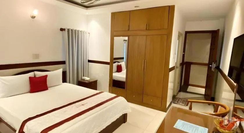 Bed in Ha Oanh Hotel