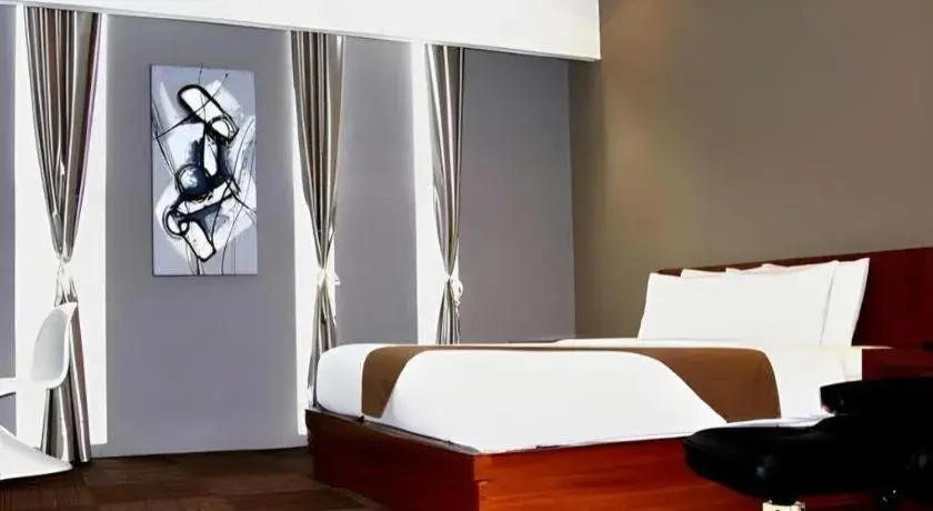 Bed in Plan B Hotel Bed in Plan B Hotel