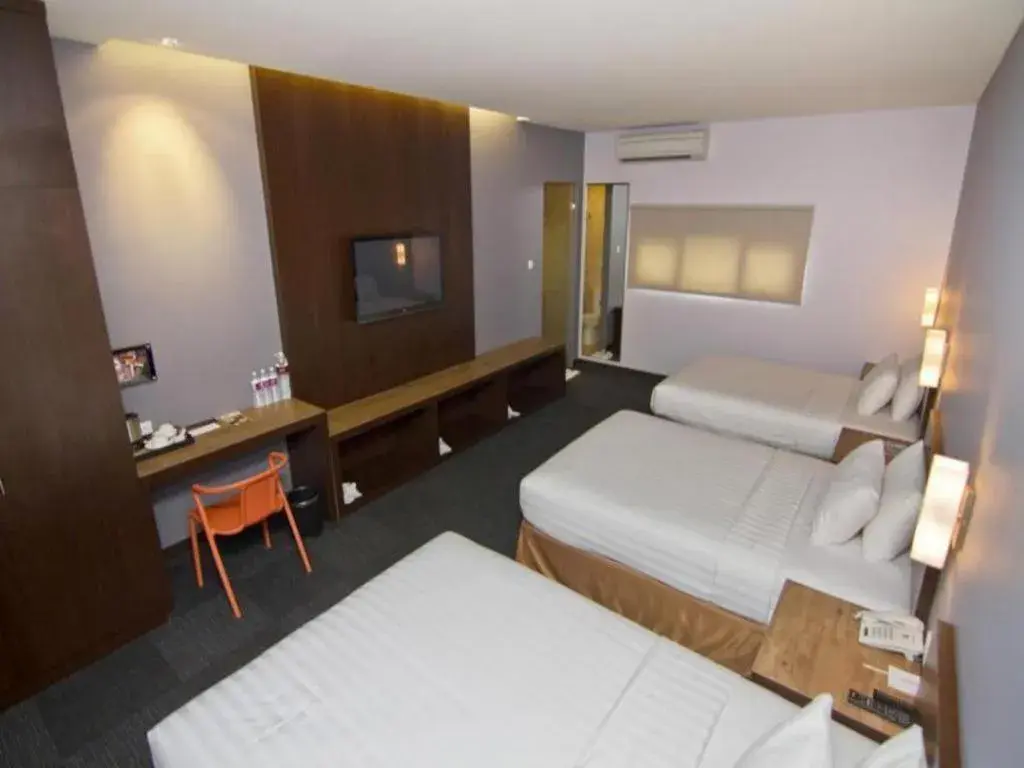 Bed in Plan B Hotel Bed in Plan B Hotel