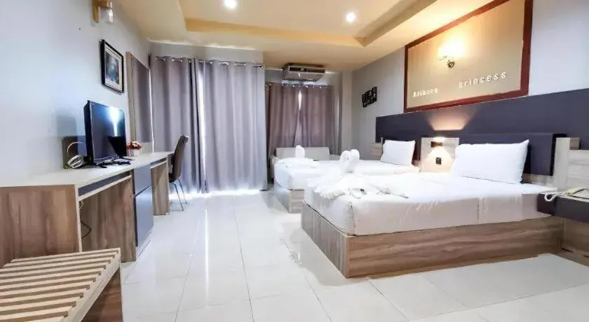 Bed in Atikarn Princess Hotel & Resort Bed in Atikarn Princess Hotel & Resort