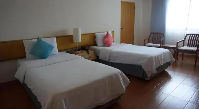 Bed in The Majestic Sakon Nakhon Hotel Bed in The Majestic Sakon Nakhon Hotel