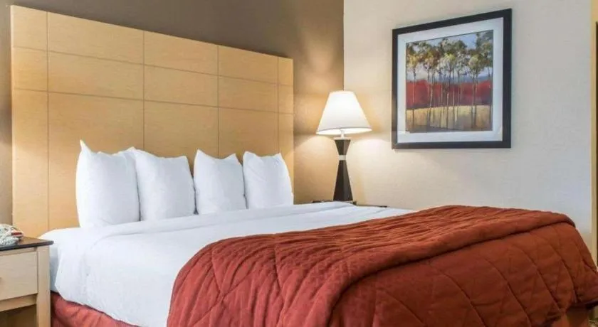 Bed in Quality Inn Geneseo