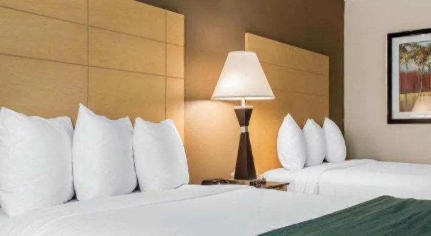 Bed in Quality Inn Geneseo