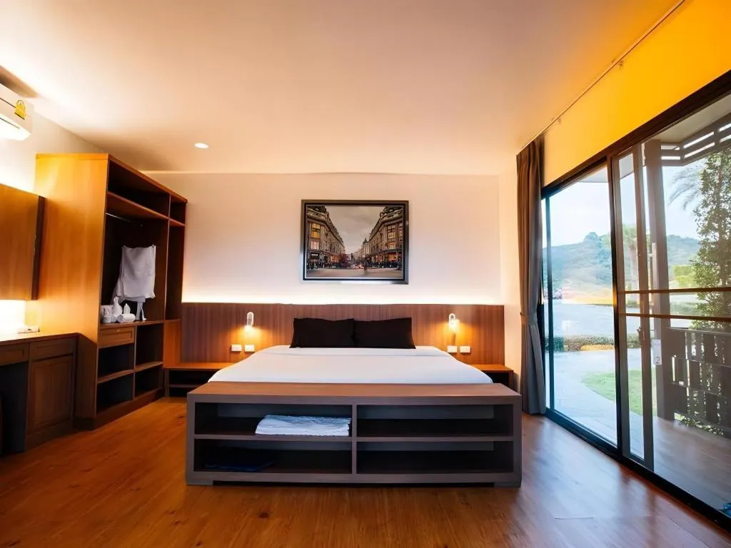 Bed in Chantara Valley Resort