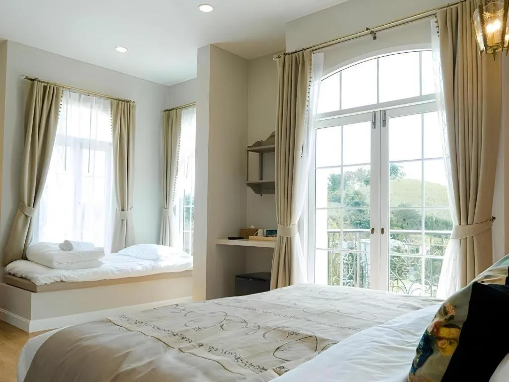 Bed in The Bluesky Resort @ Khao Kho