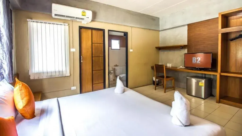 Bed in B2 Santitham (Wat Jed Yod) Boutique & Budget Hotel Bed in B2 Santitham (Wat Jed Yod) Boutique & Budget Hotel