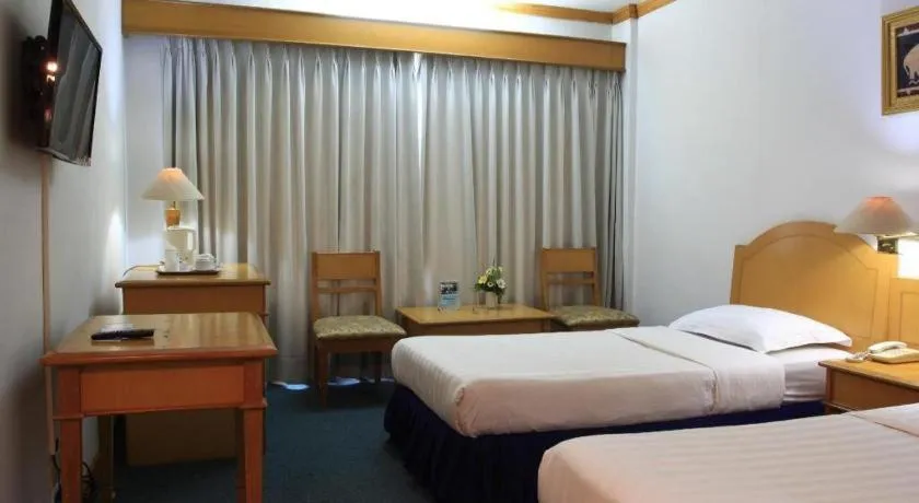 Bed in Hotel Marcopolo