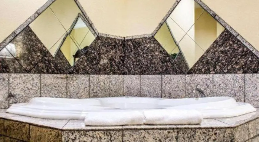 Bed in Econo Lodge Inn & Suites North Syracuse Airport